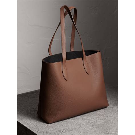 burberry embossed leather tote|Burberry leather brown tote bag.